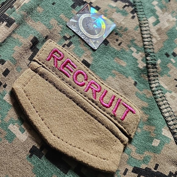 Brand New Cute Recruit Marines Baby Girl Sleeper 6-9 months - Picture 5 of 8